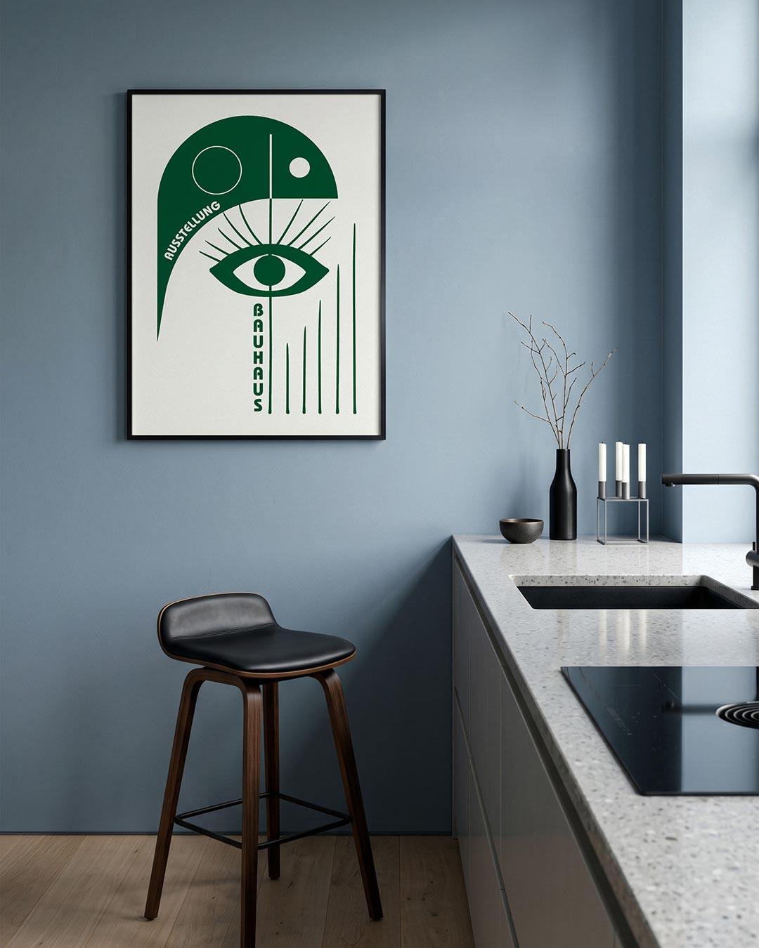 Oog en lijnen Poster