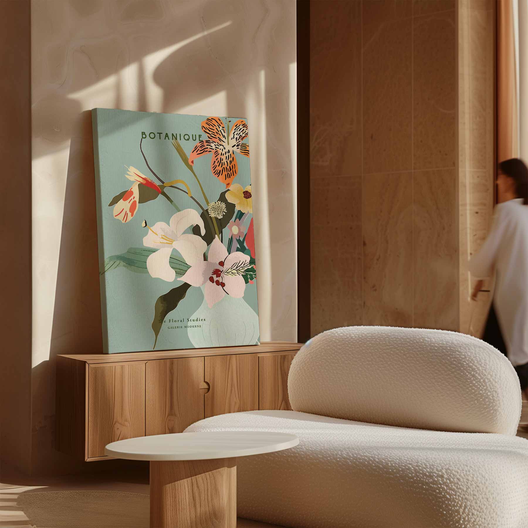 Botanique Bloemenpracht Kunstwerk-canvas-dibond-plexiglas-wanddecoratie-WallArtistic