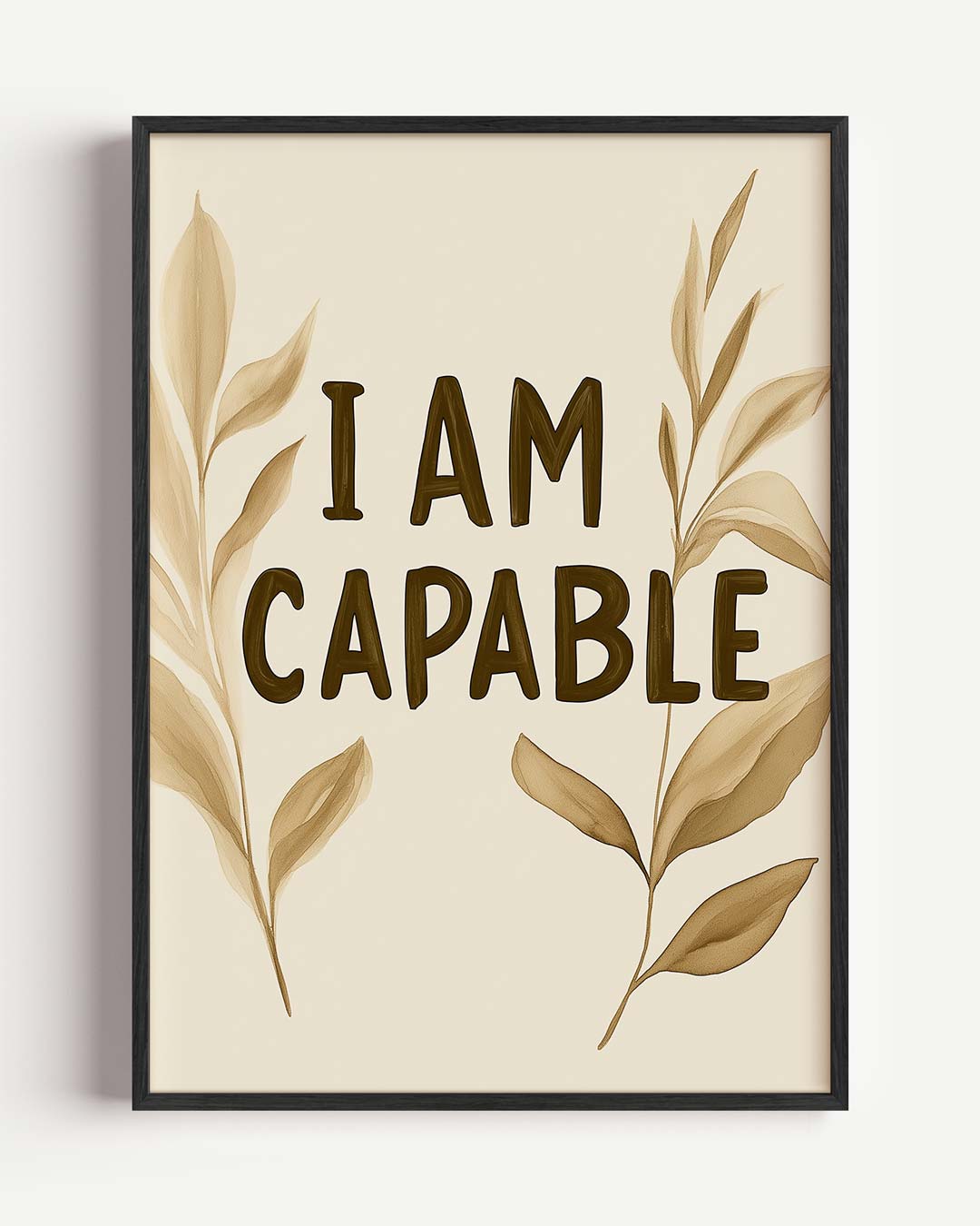 Inspirerende "I Am Capable" Poster
