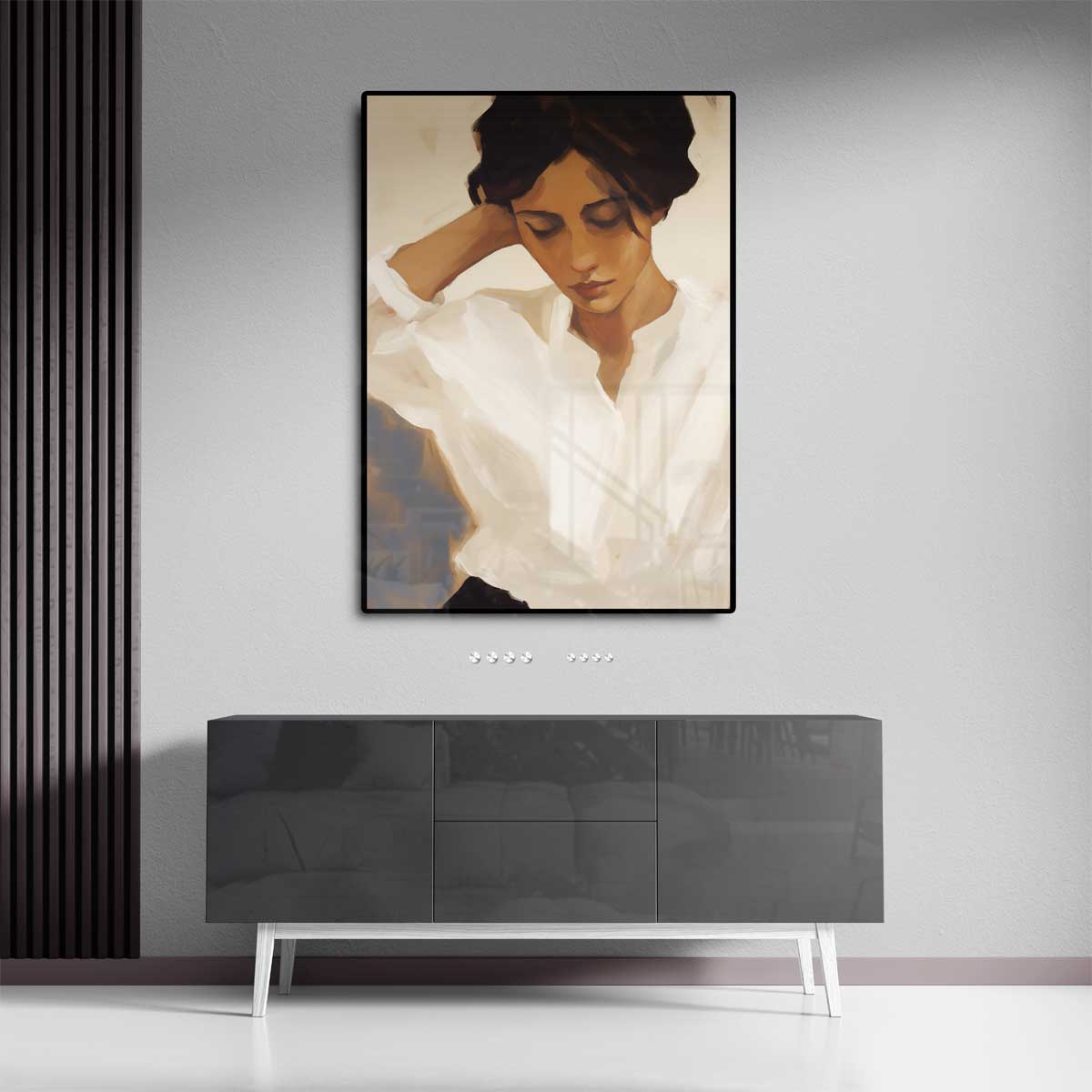Vredige Overpeinzing Kunstwerk-canvas-dibond-plexiglas-wanddecoratie-WallArtistic