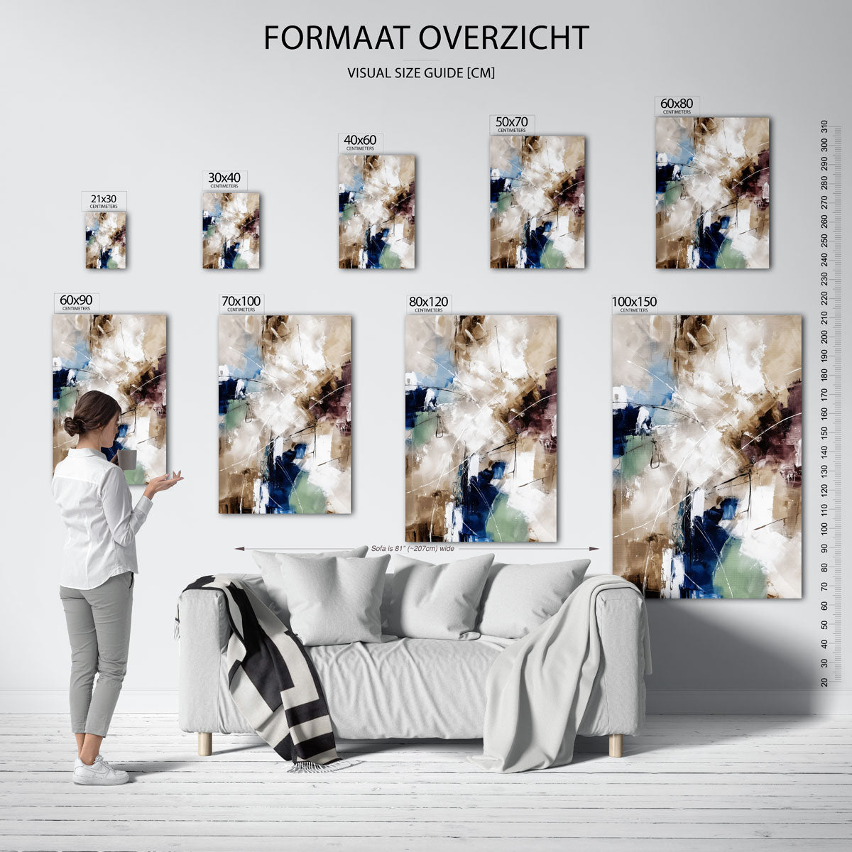 Abstracte vormen Poster