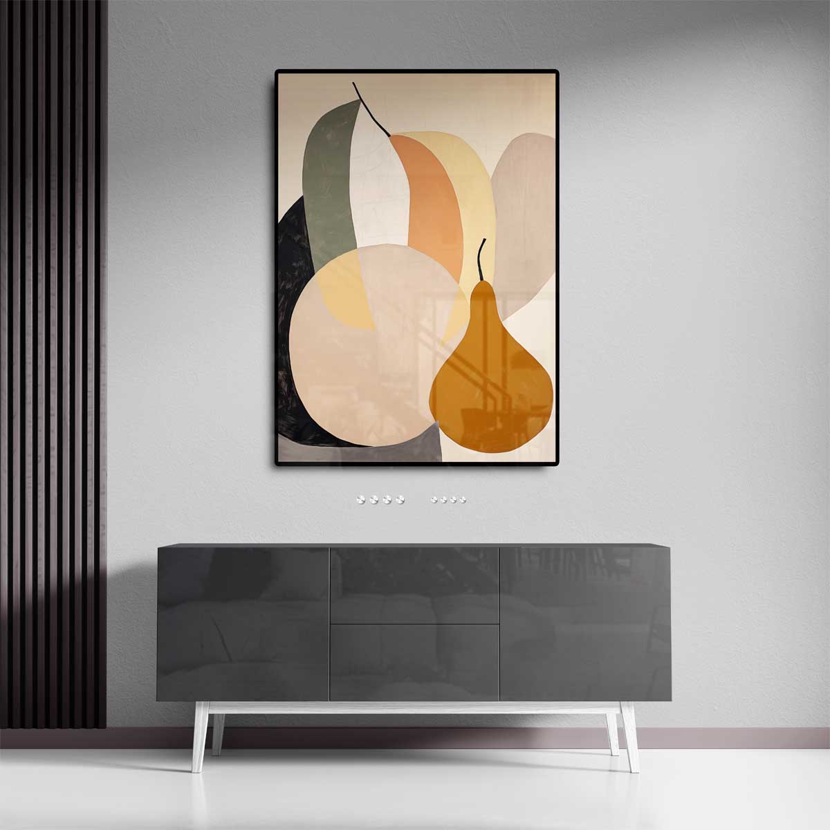 Vrolijke Fruitige Abstractie Kunstwerk-canvas-dibond-plexiglas-wanddecoratie-WallArtistic