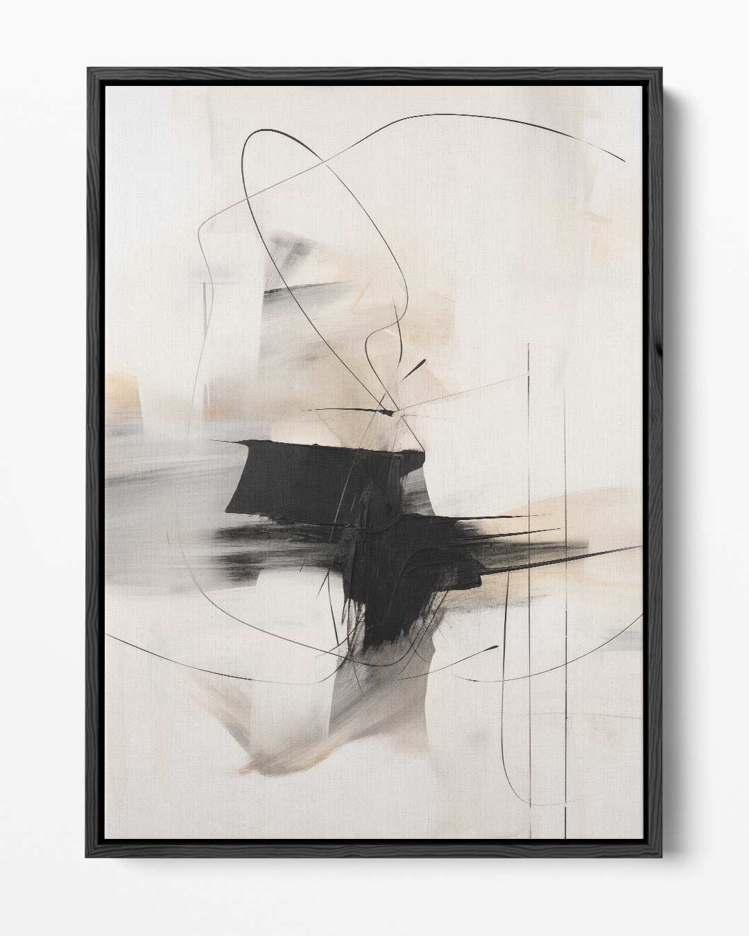 Abstracte Lijnendans Kunstwerk-canvas-dibond-plexiglas-wanddecoratie-WallArtistic