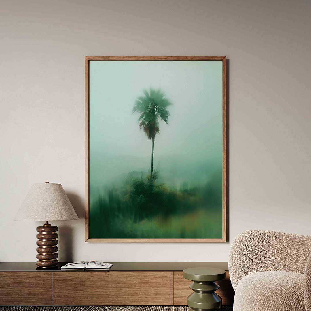 Eenzame palmboom Poster