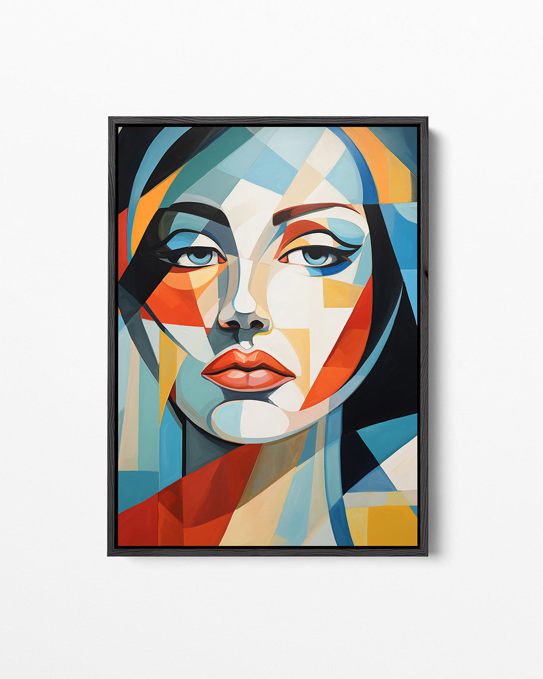Geometrisch portret Kunstwerk