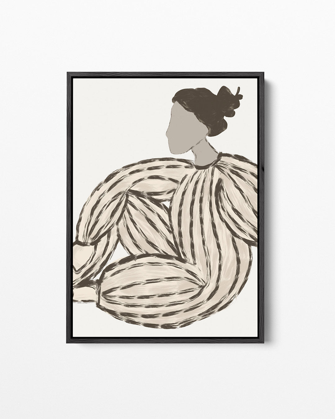Gestreepte zitting Kunstwerk