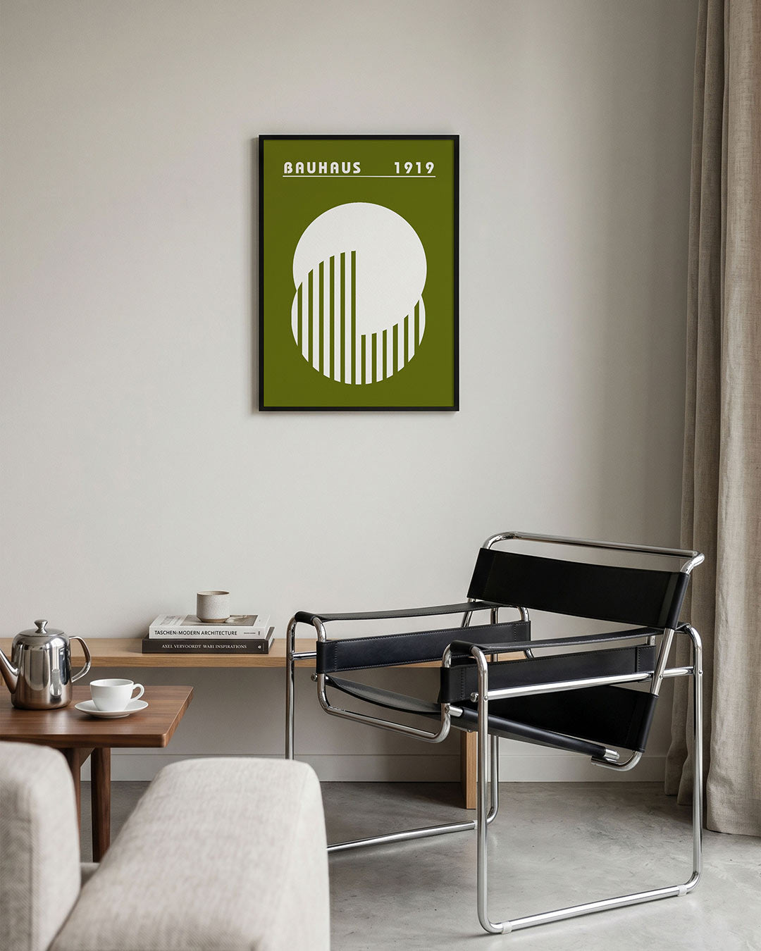 Cirkel en strepen Poster