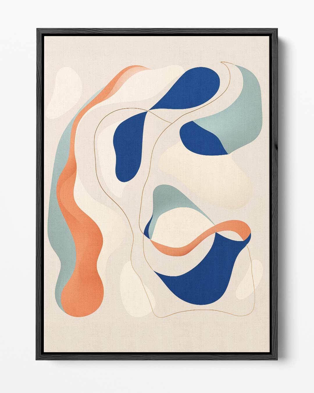 Kleurrijke Golven van Abstractie Kunstwerk-canvas-dibond-plexiglas-wanddecoratie-WallArtistic