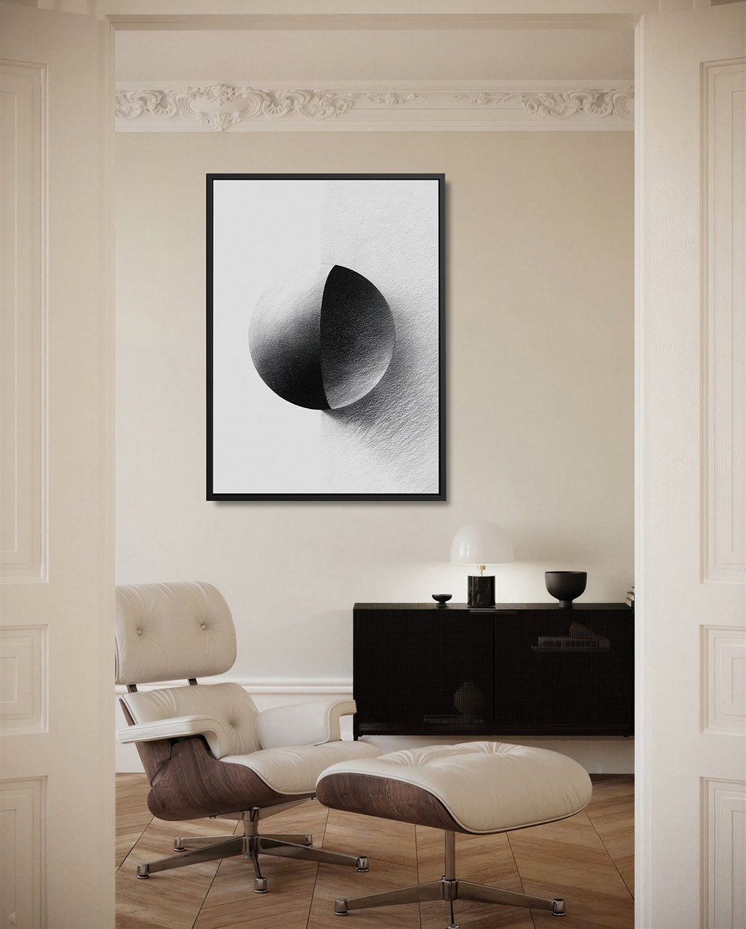 Geometrische bol compositie Kunstwerk
