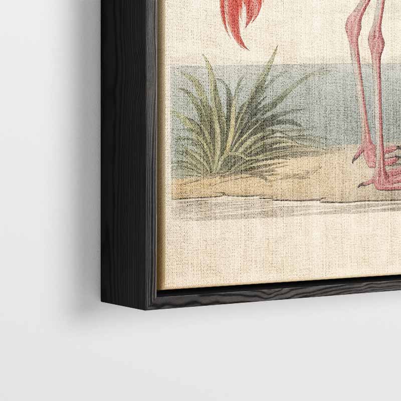 Elegante Flamingo Print Kunstwerk-canvas-dibond-plexiglas-wanddecoratie-WallArtistic
