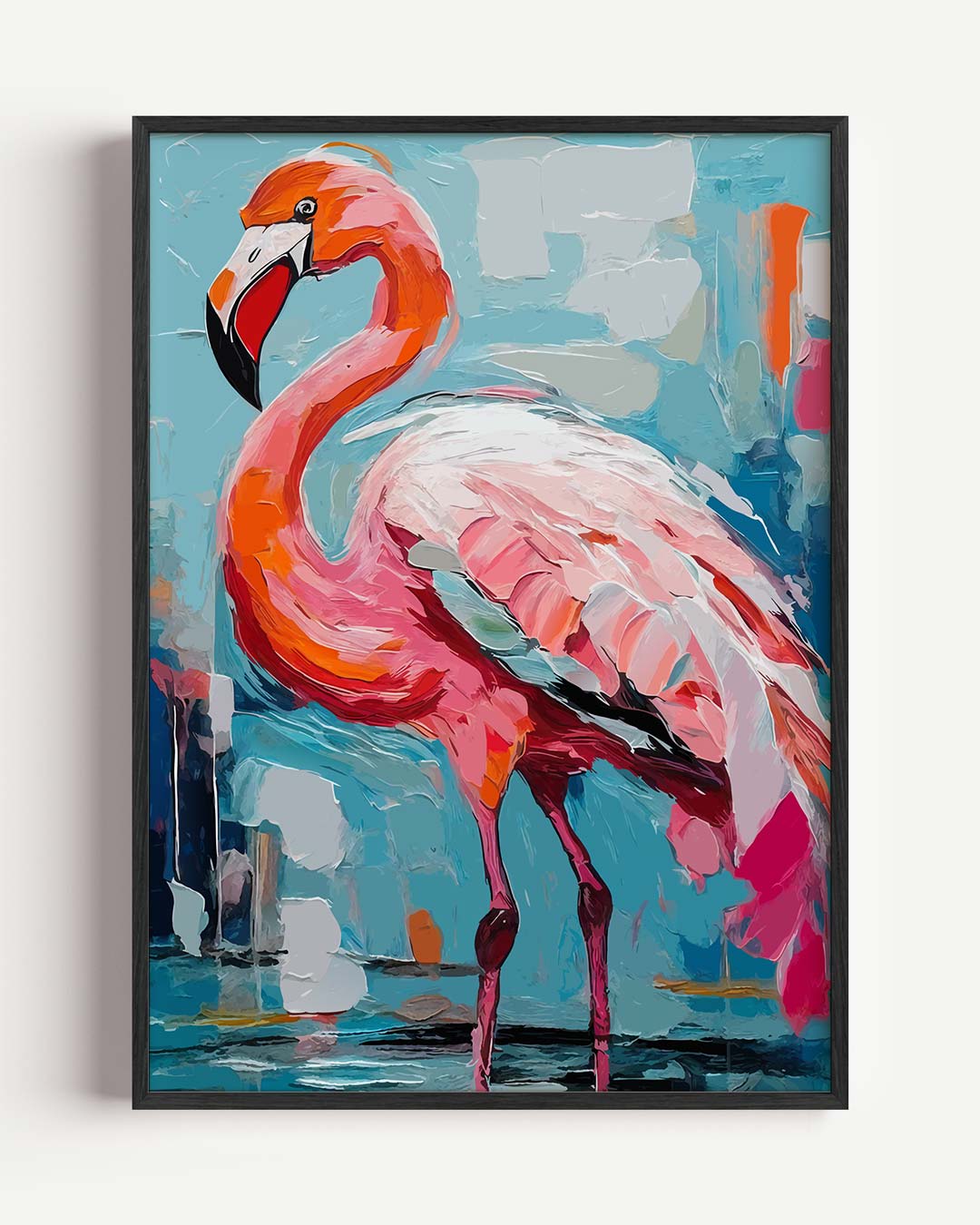 Kleurrijke Flamingo Wanddecoratie Poster