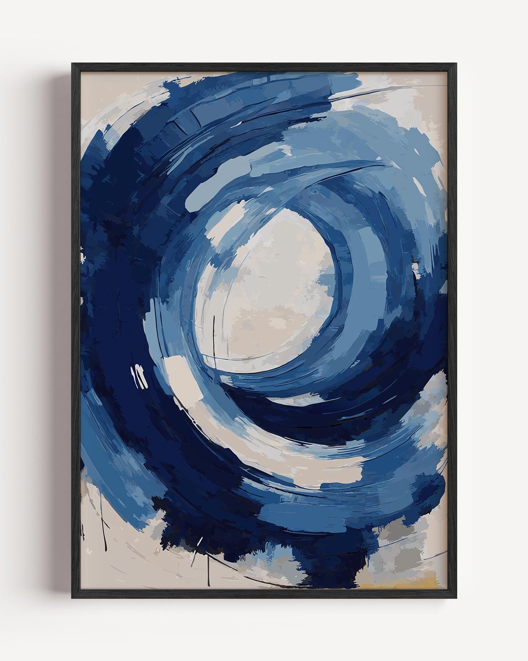 Abstracte Blauwe Cirkel Poster