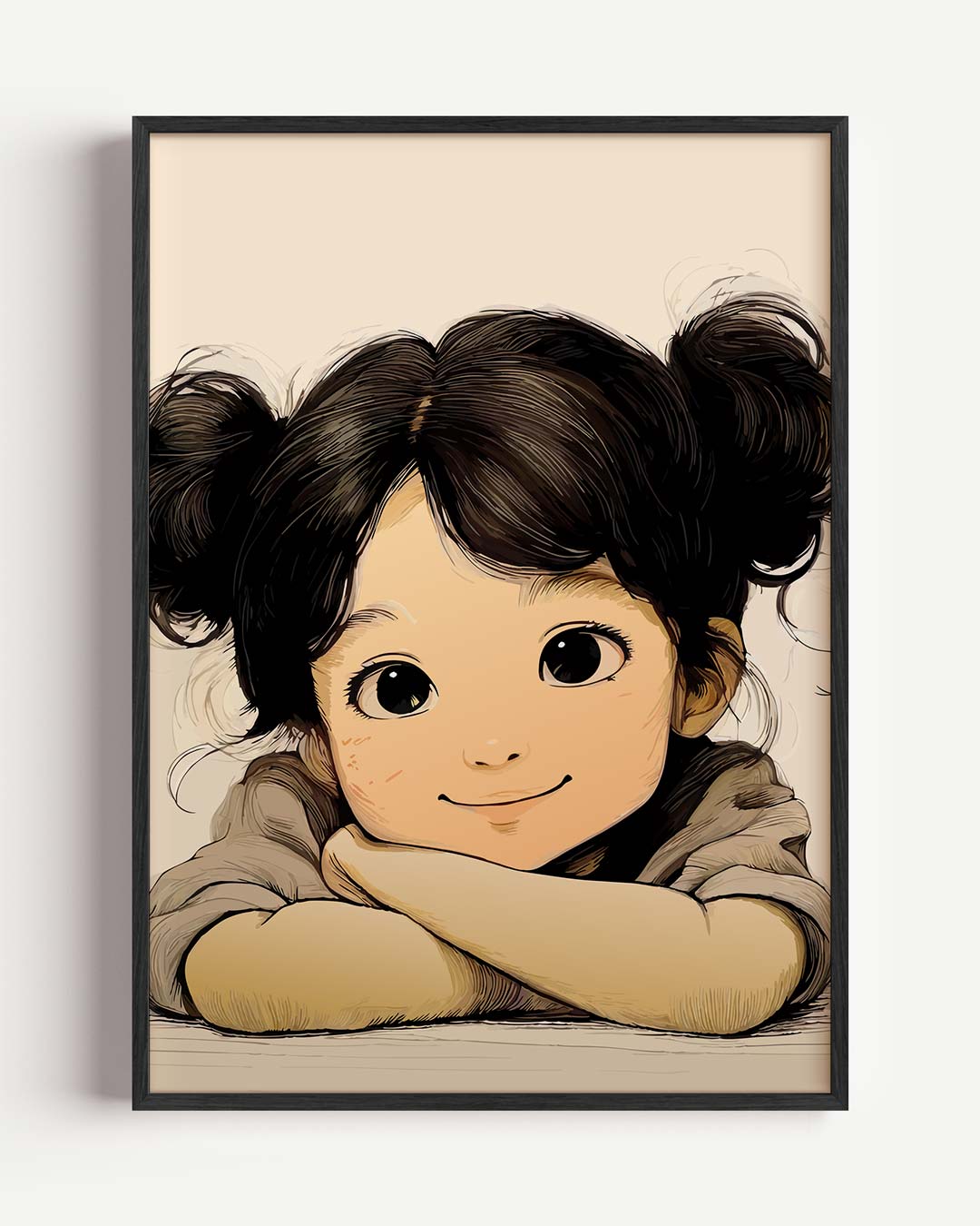 Schattige Kinderposter met Vrolijke Illustratie Poster