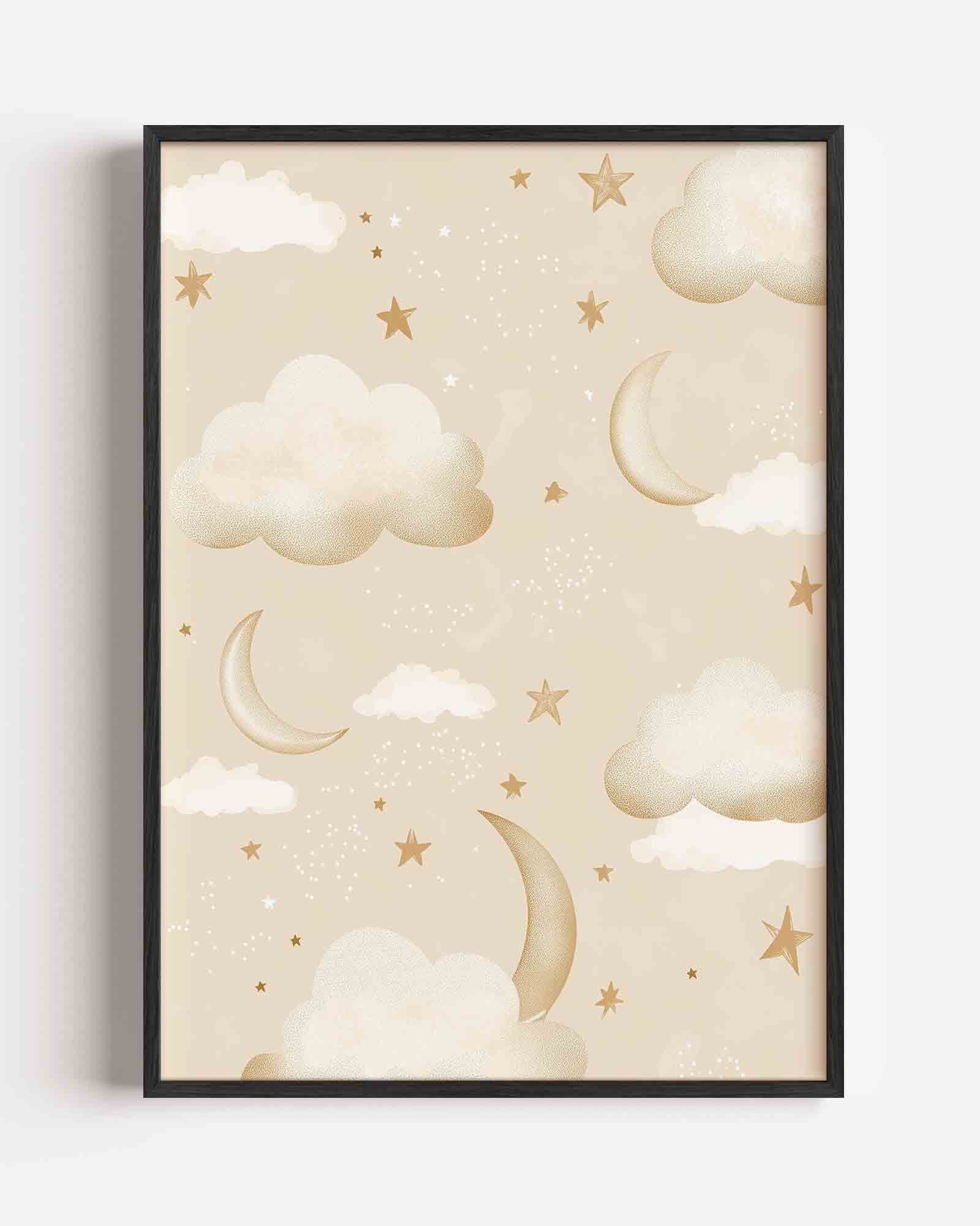 Wolken en sterren Poster