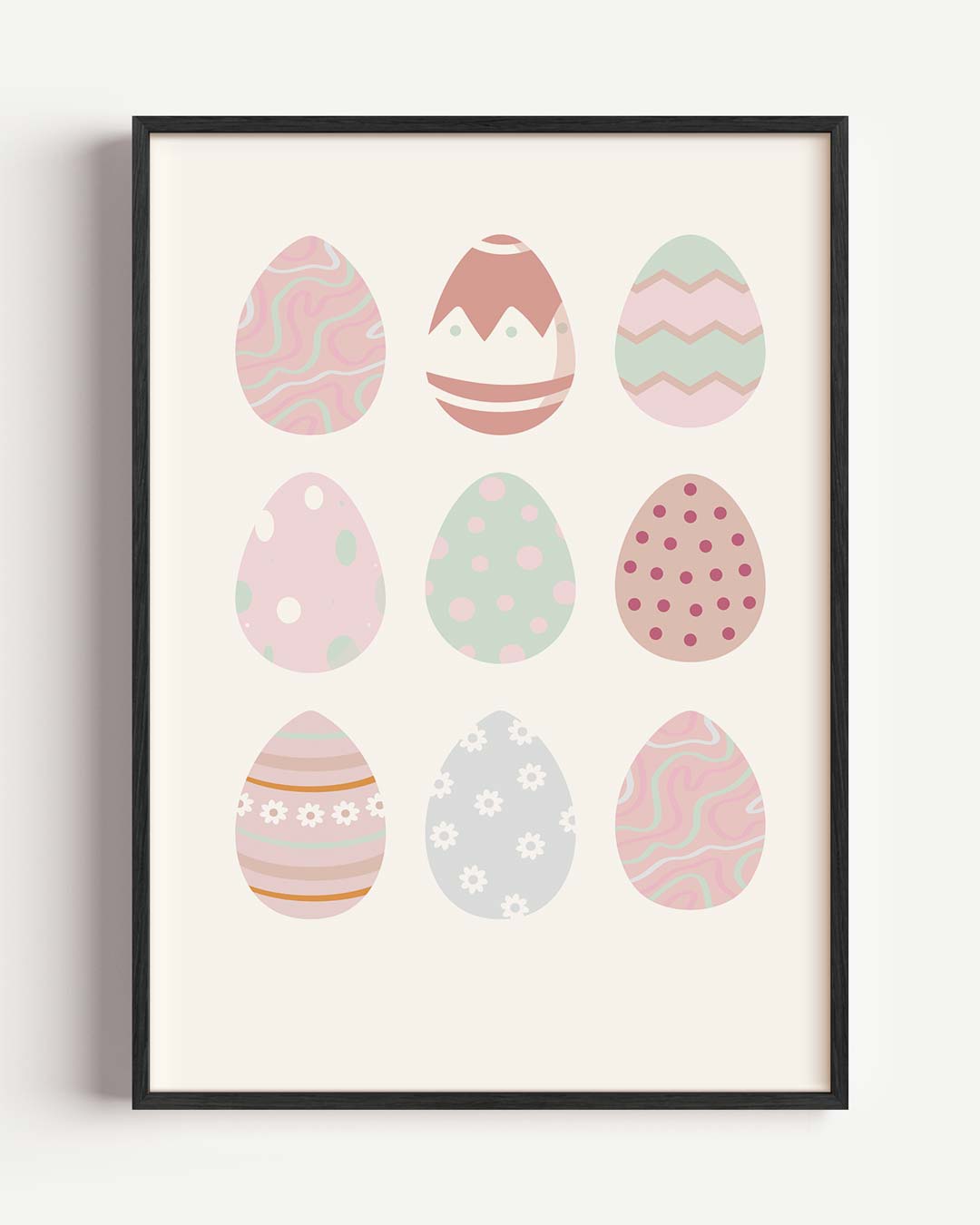 Pastel Paaseieren Poster