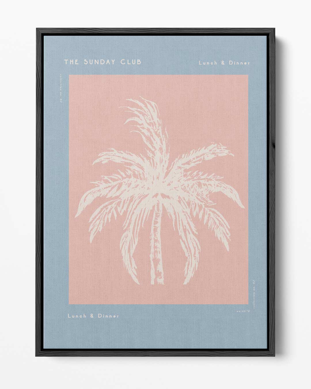 Pastel Palm Strandafdruk Kunstwerk-canvas-dibond-plexiglas-wanddecoratie-WallArtistic