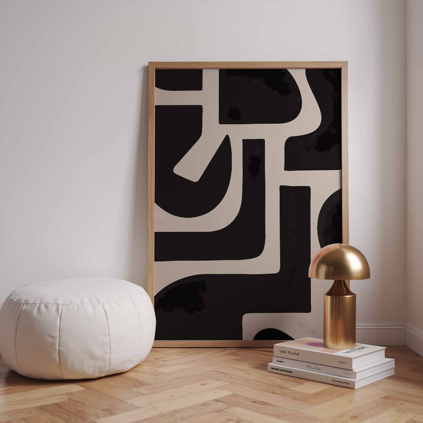 Retro Chic Abstracte Poster