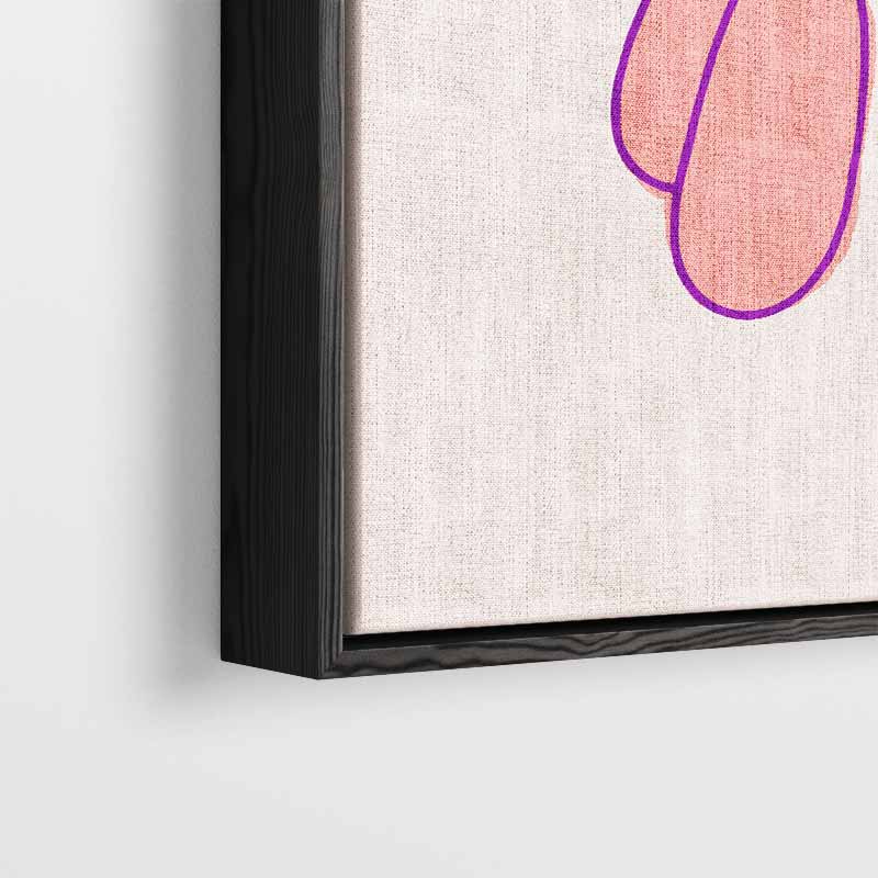 Speelse Ballonhond Illustratie Kunstwerk-canvas-dibond-plexiglas-wanddecoratie-WallArtistic