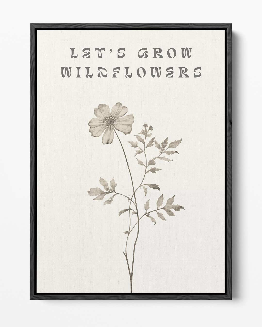Let's Grow Wildflowers Poster