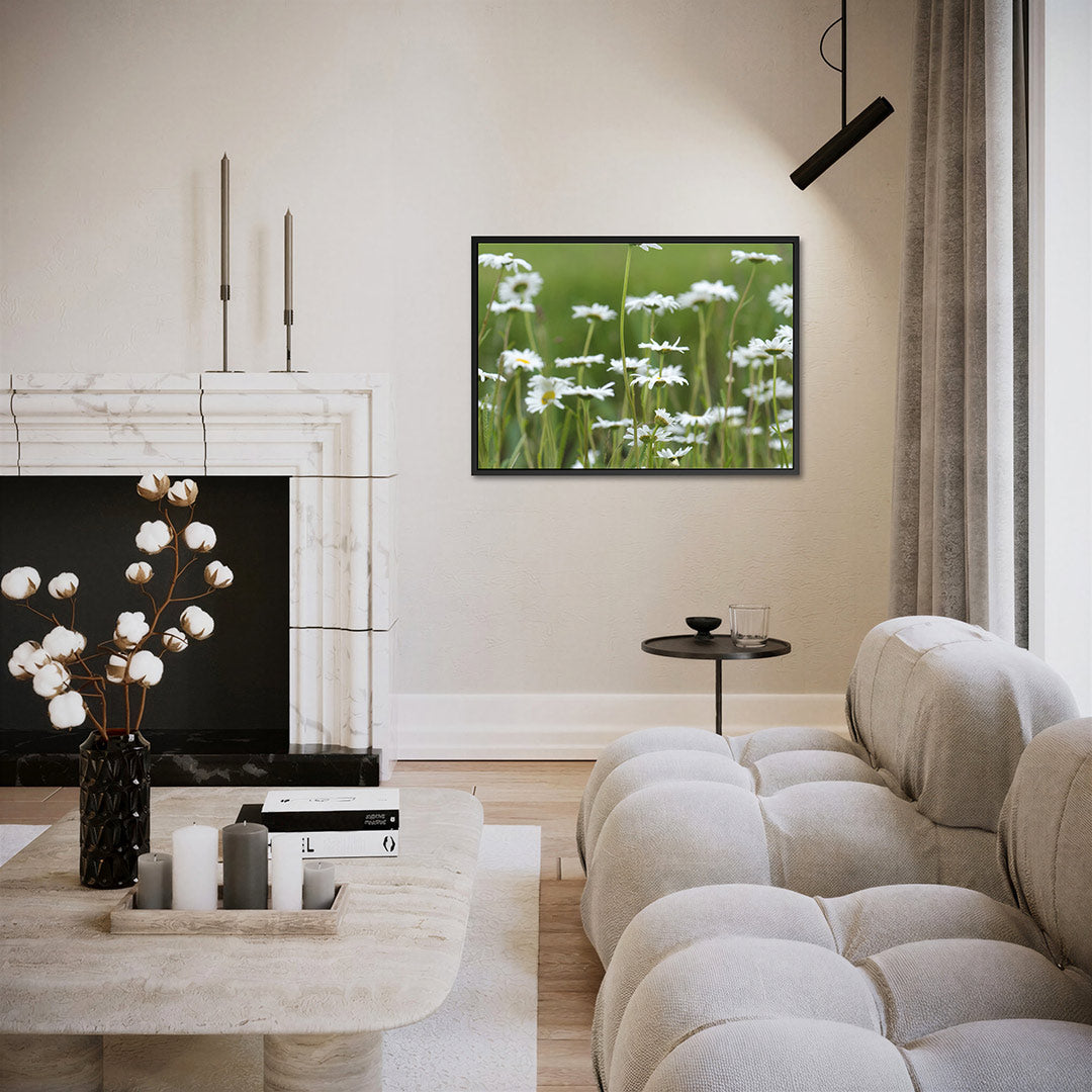 Bloemen in weide Kunstwerk