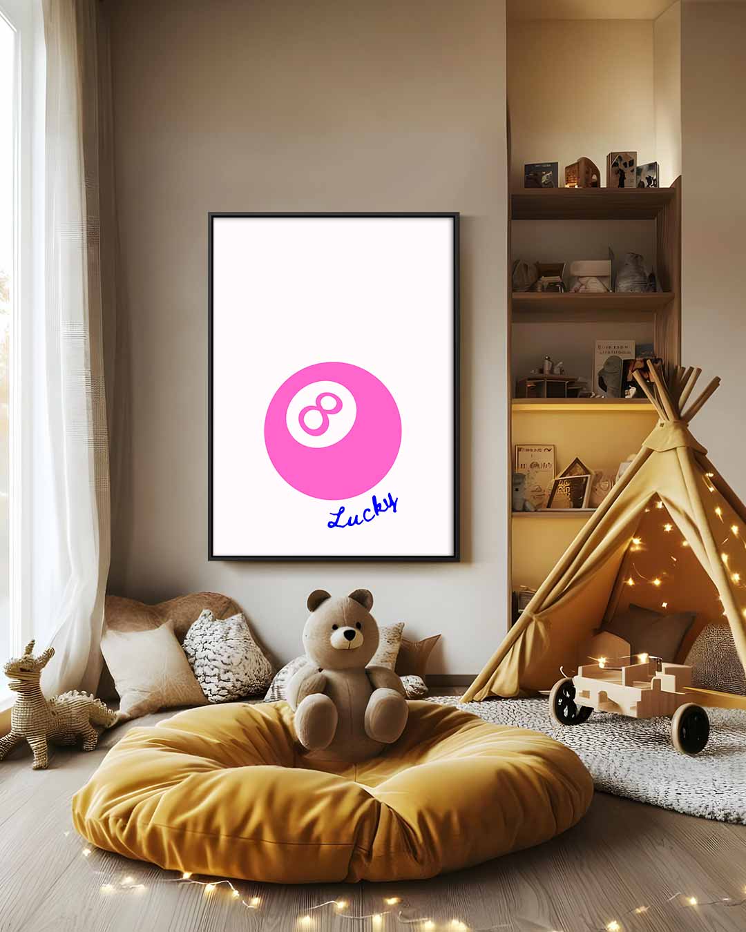 Geluksbal 8 Kunstwerk-canvas-dibond-plexiglas-wanddecoratie-WallArtistic