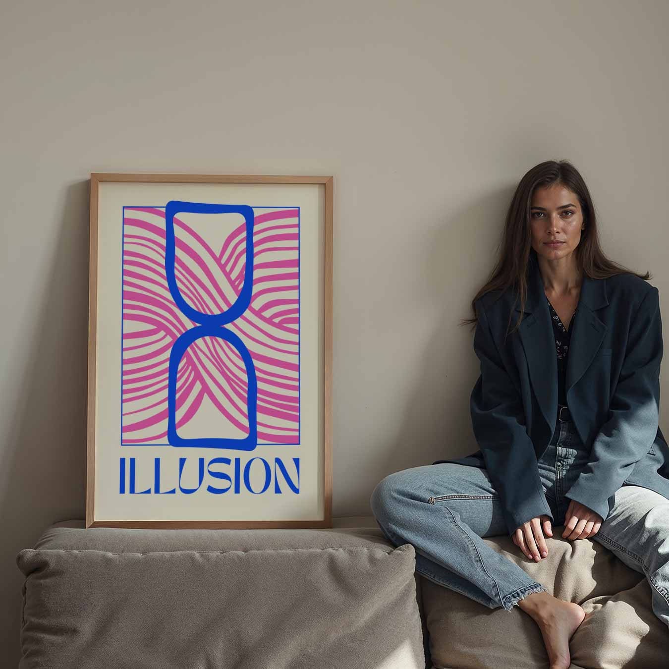 Moderne Illusie Poster