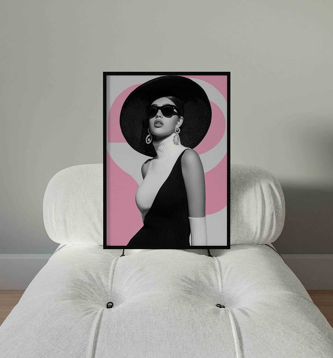 Vrouw met hoed Poster