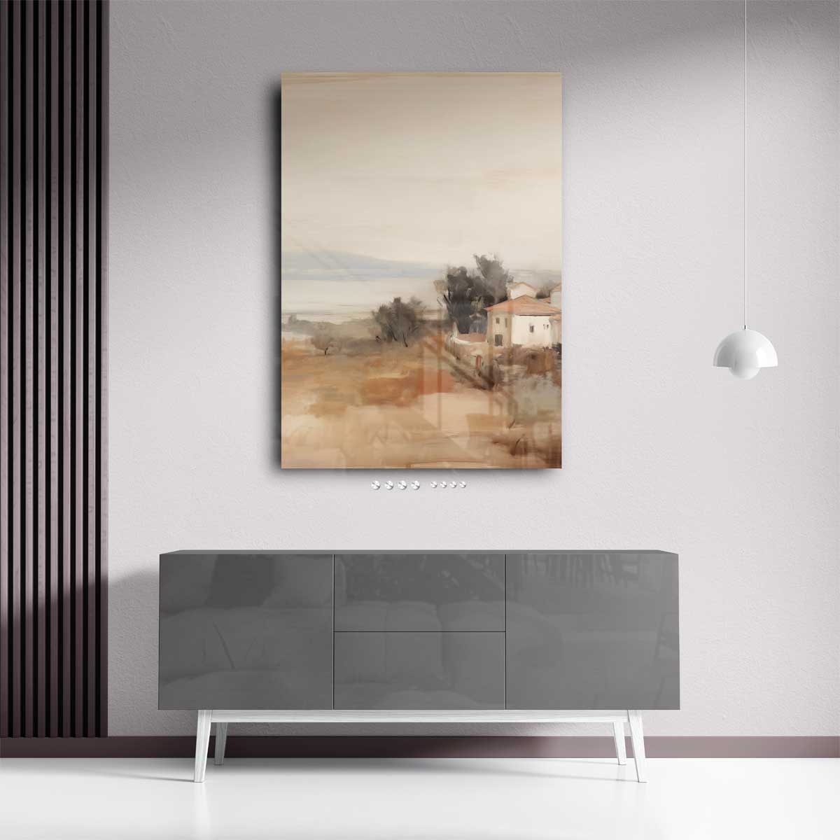 Landelijk Herfstdroom Kunstwerk-canvas-dibond-plexiglas-wanddecoratie-WallArtistic