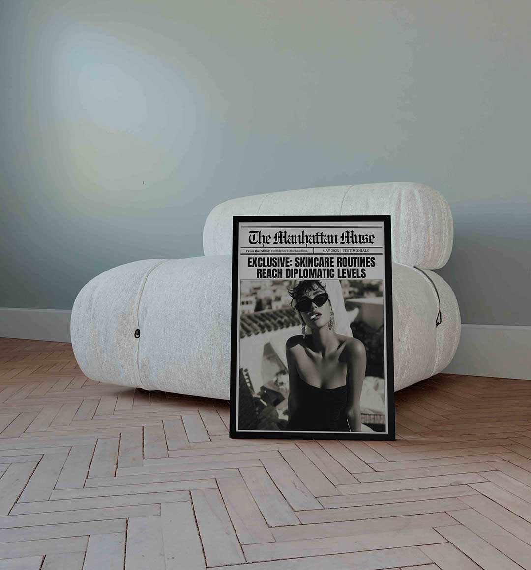 Vrouw met zonnebril Poster
