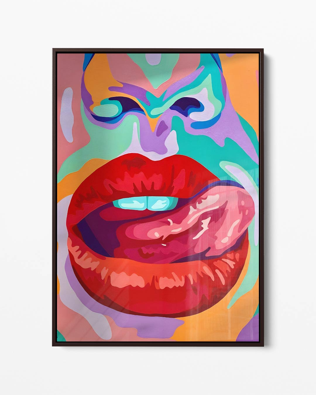 Kleurrijke Expressie van Verlangen Kunstwerk-canvas-dibond-plexiglas-wanddecoratie-WallArtistic