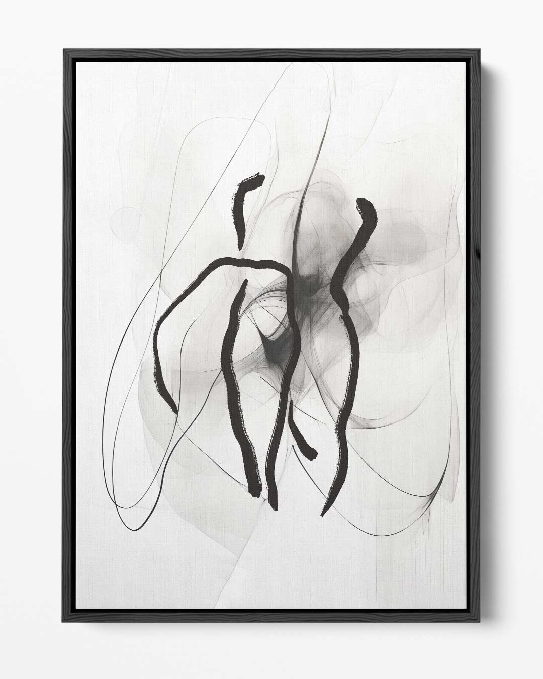 Dansende Lijnen in Mist Kunstwerk-canvas-dibond-plexiglas-wanddecoratie-WallArtistic