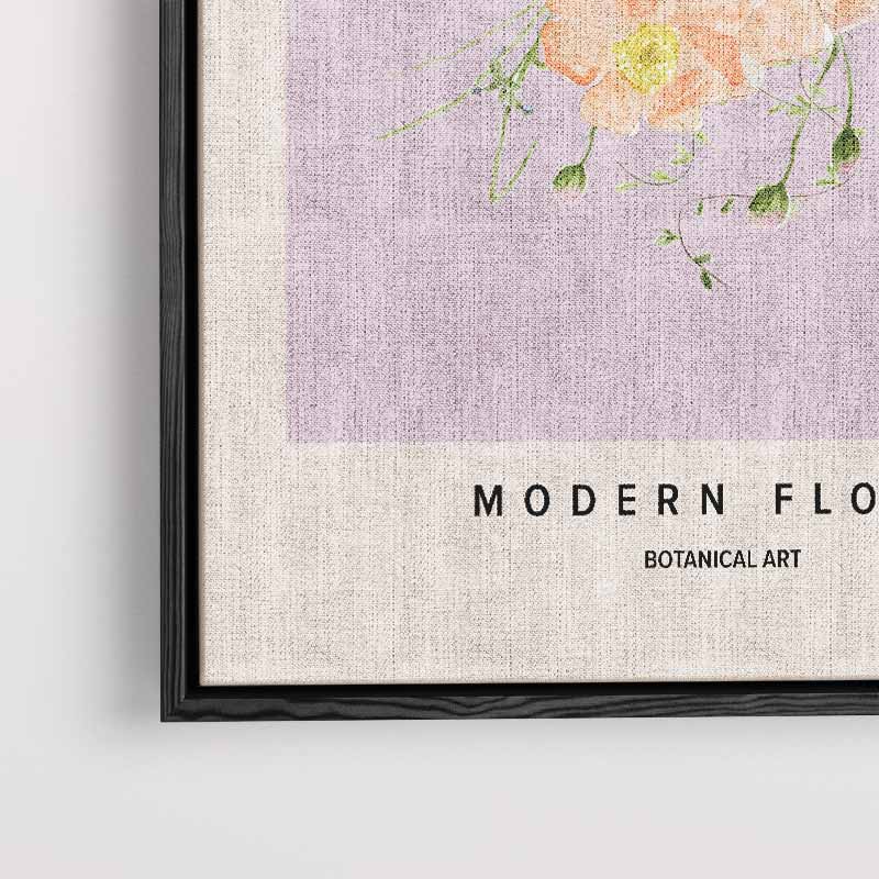 Moderne Bloemen Botanische Kunst Kunstwerk-canvas-dibond-plexiglas-wanddecoratie-WallArtistic