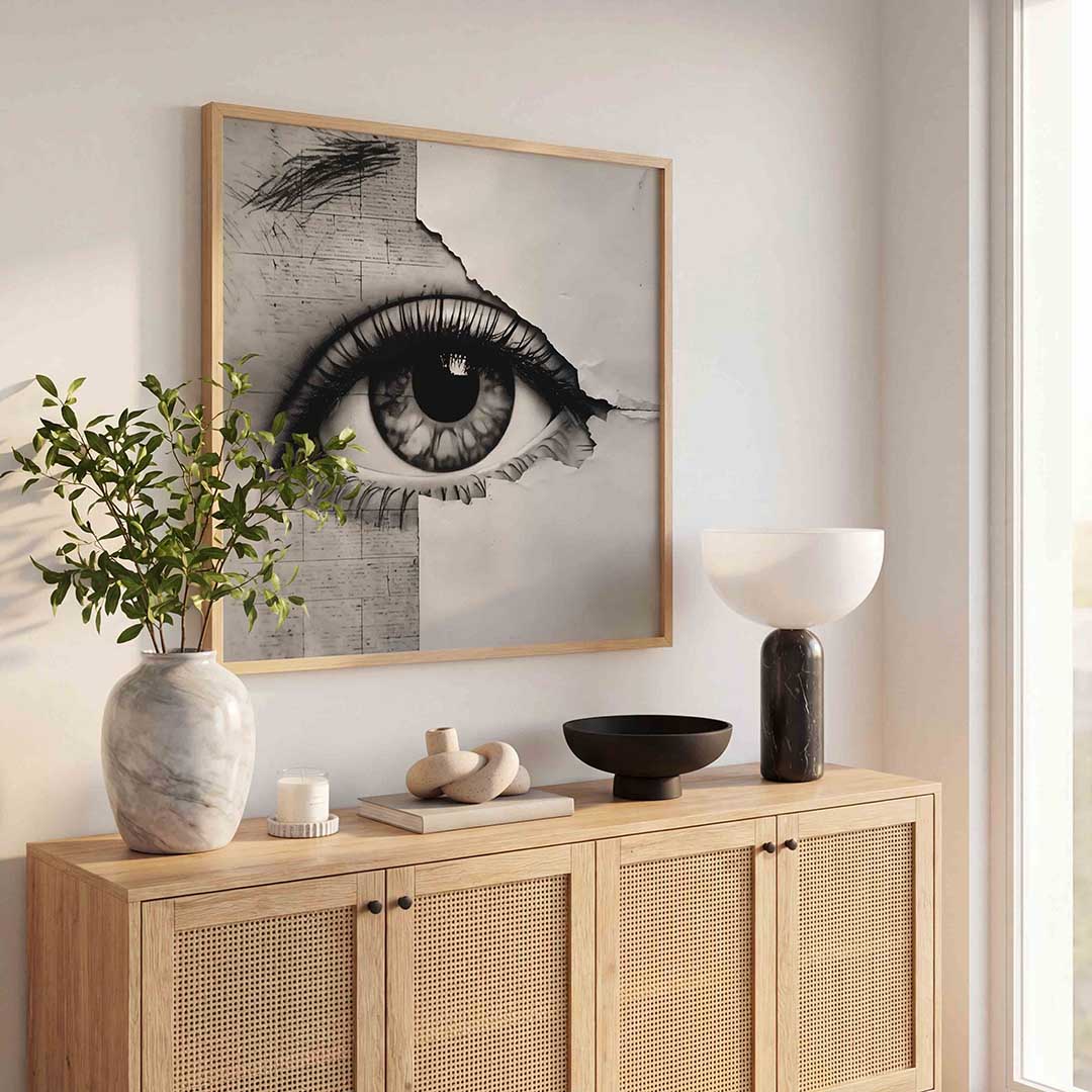 Oog en textuur Poster