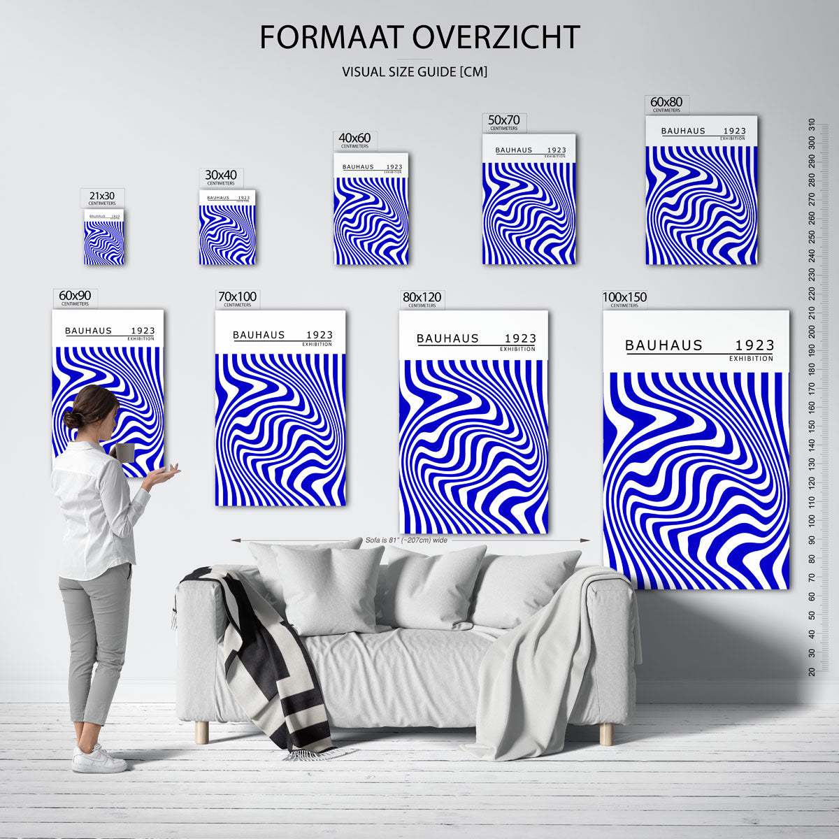 Golvend lijnenspel Poster