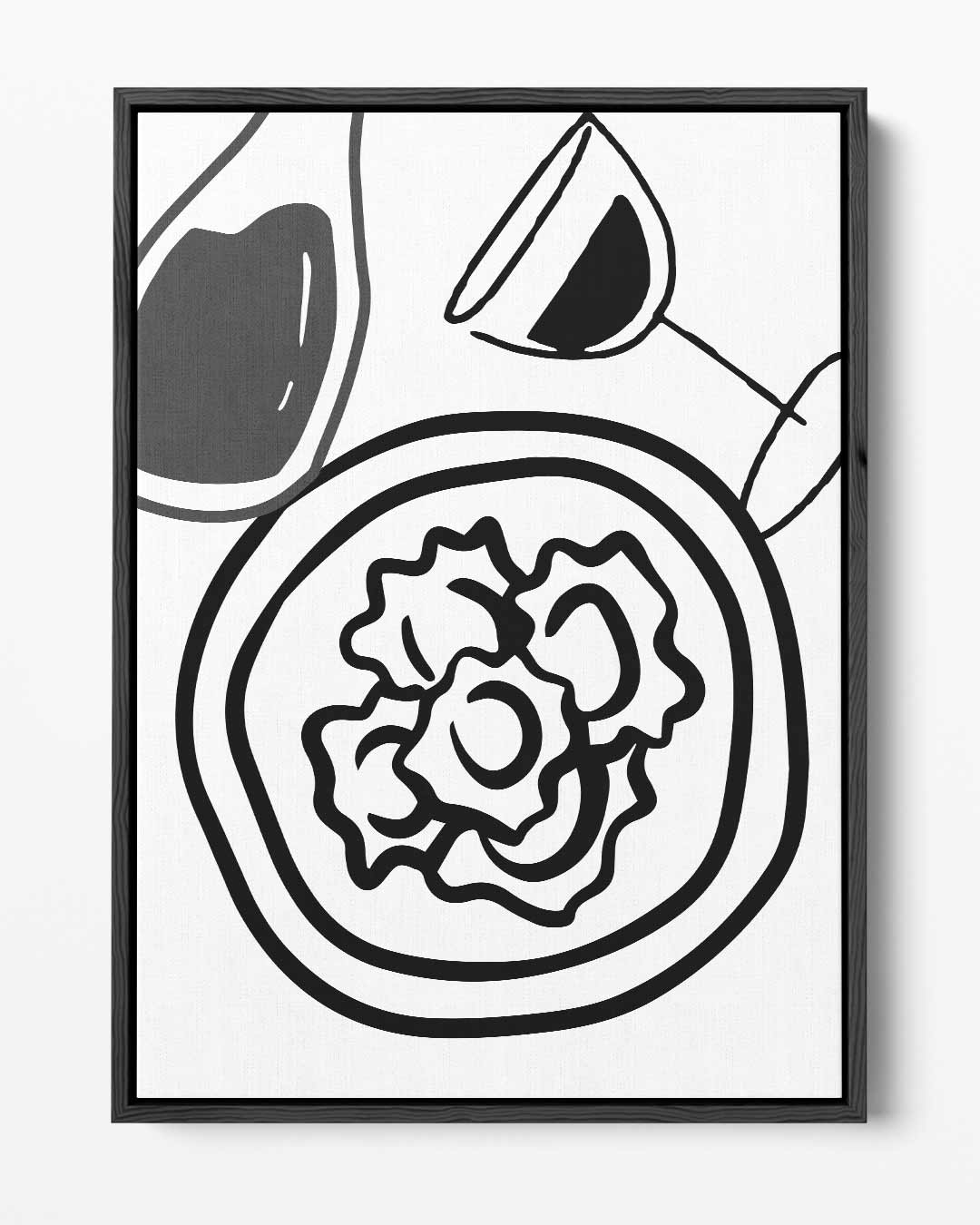 Kunstzinnig Italiaans Diner Kunstwerk-canvas-dibond-plexiglas-wanddecoratie-WallArtistic