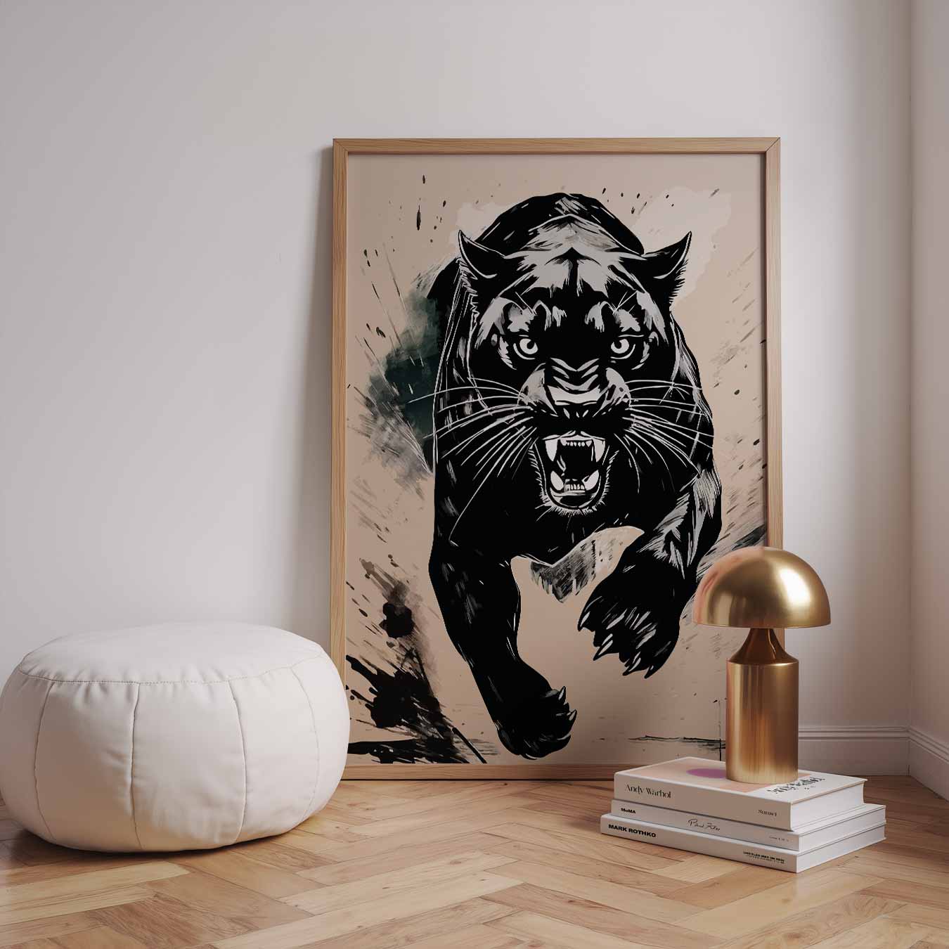 Stoere Panter Wandkunst Poster