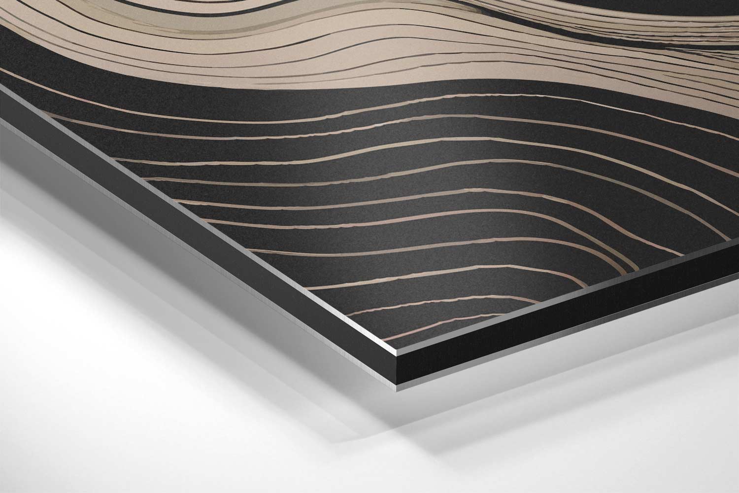 Golvende Lijnen Wanddecoratie Kunstwerk-canvas-dibond-plexiglas-wanddecoratie-WallArtistic