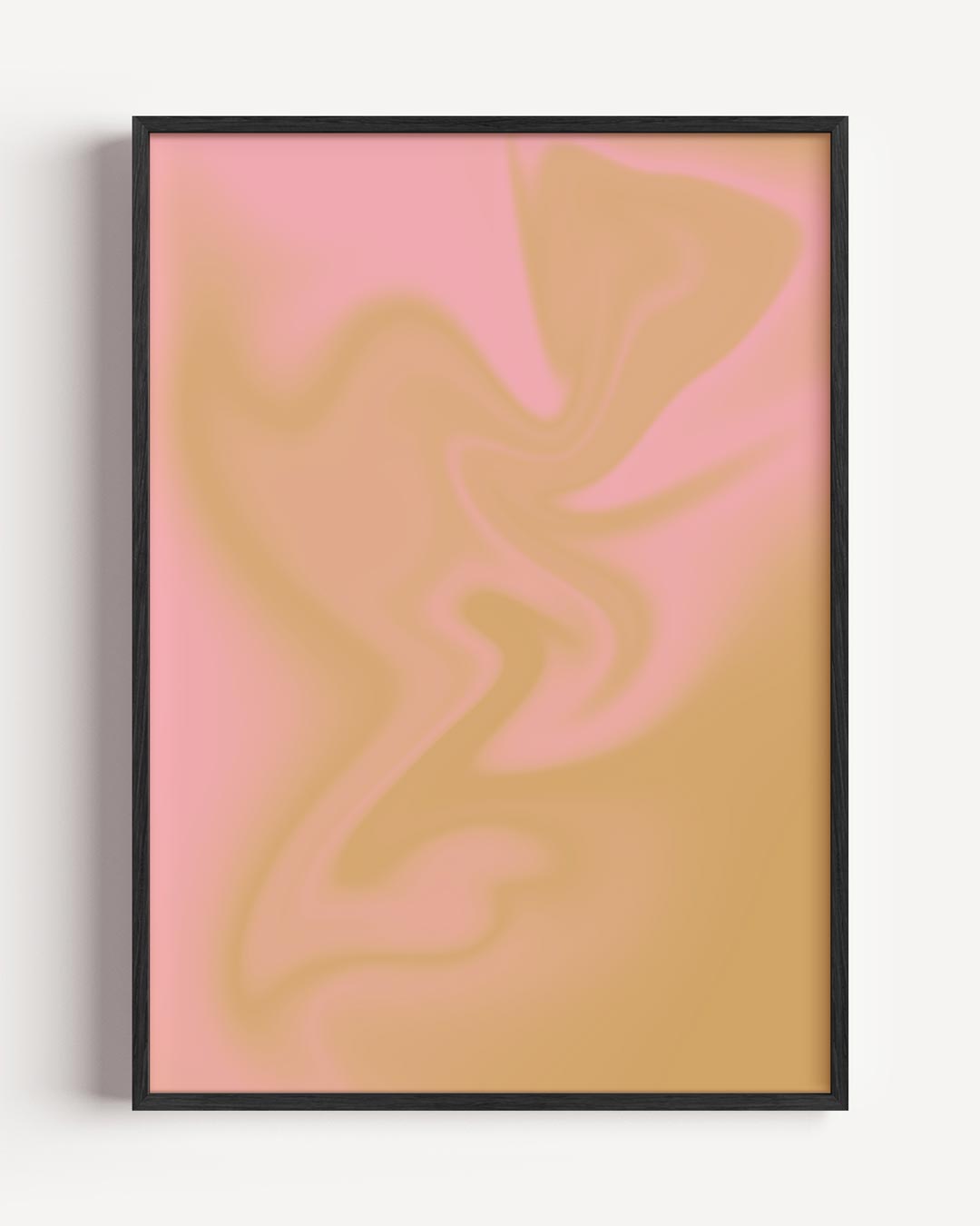 Dromerige Roze Abstracte Poster-WallArtistic