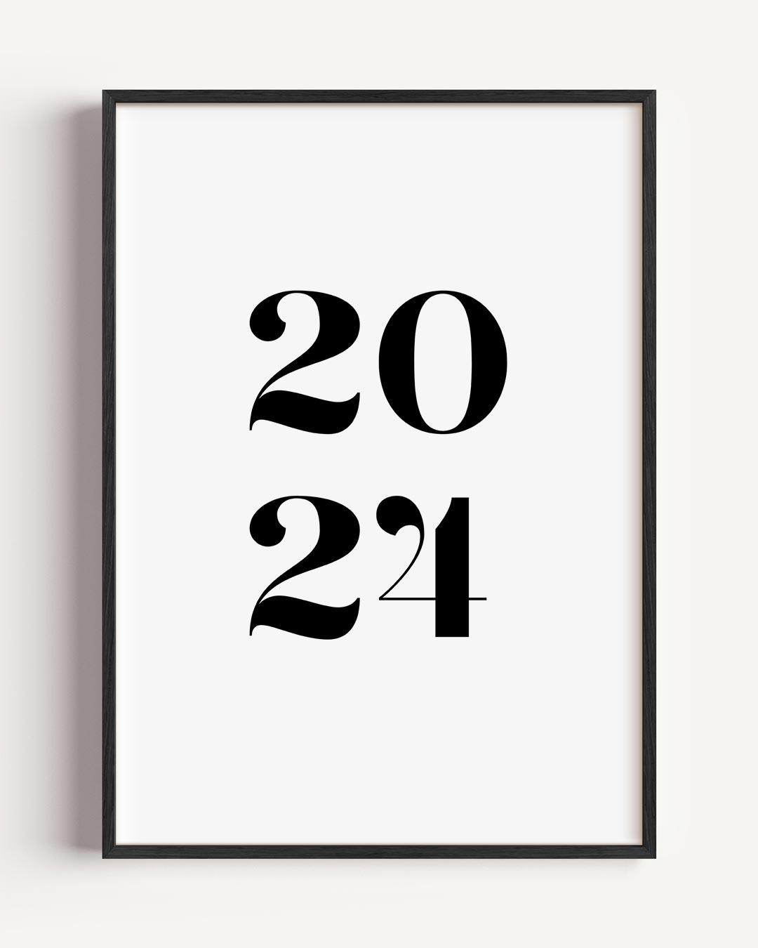 Stijlvolle 2024 Typografie Poster-WallArtistic