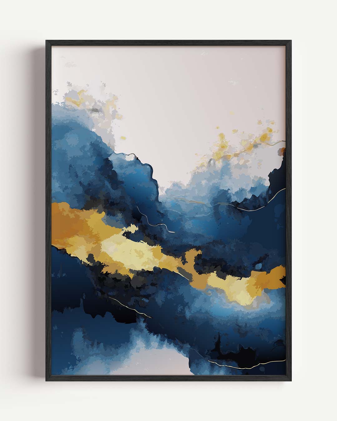 Dromerig Blauw Landschap Poster