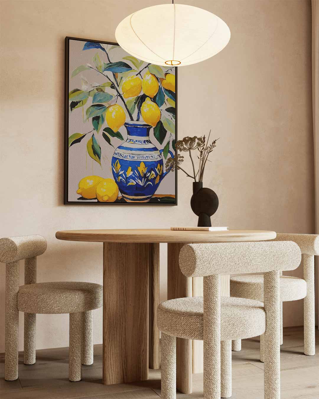 Frisse Citroen Schilderij Kunstwerk-canvas-dibond-plexiglas-wanddecoratie-WallArtistic