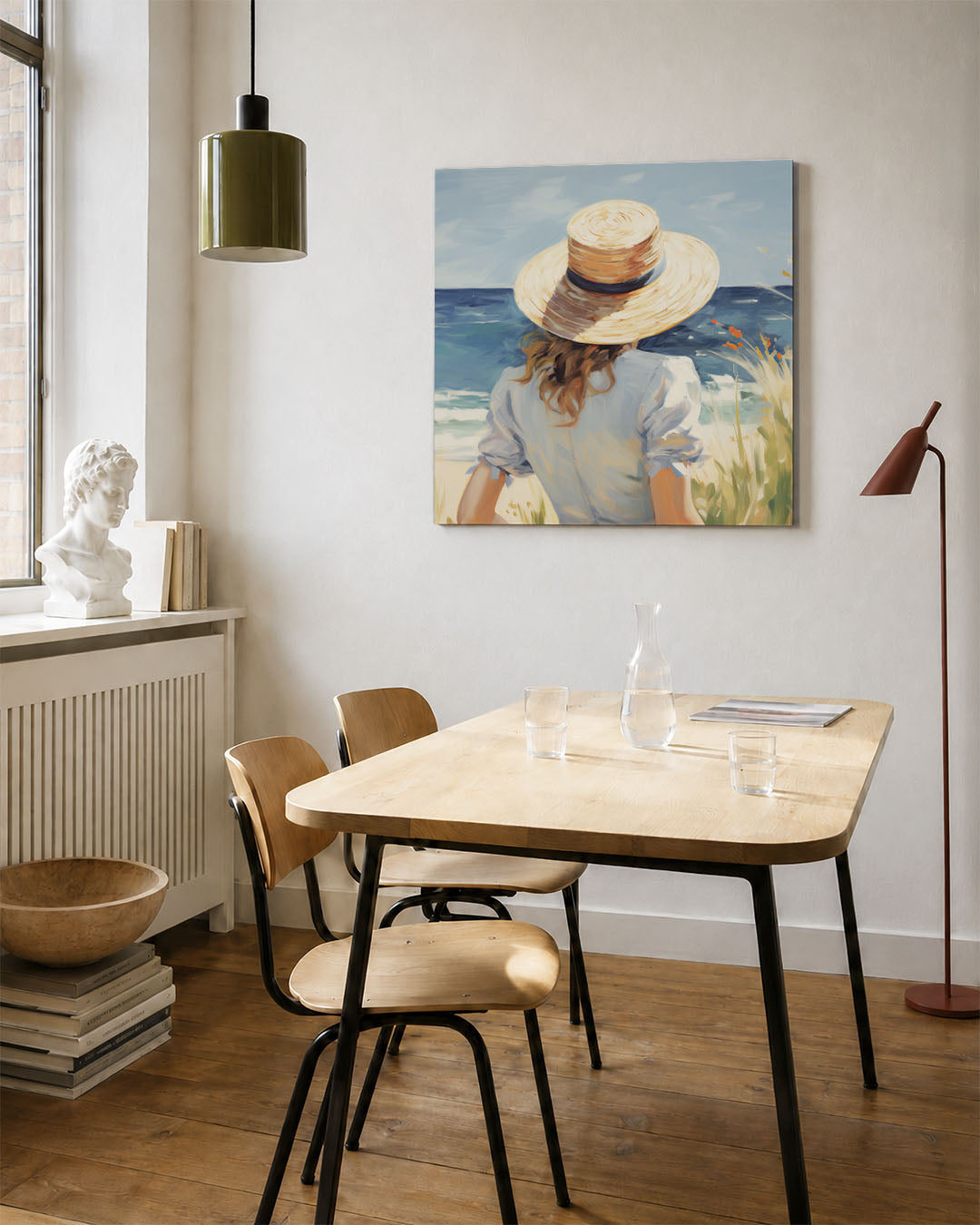 Zomerse stranddag Kunstwerk