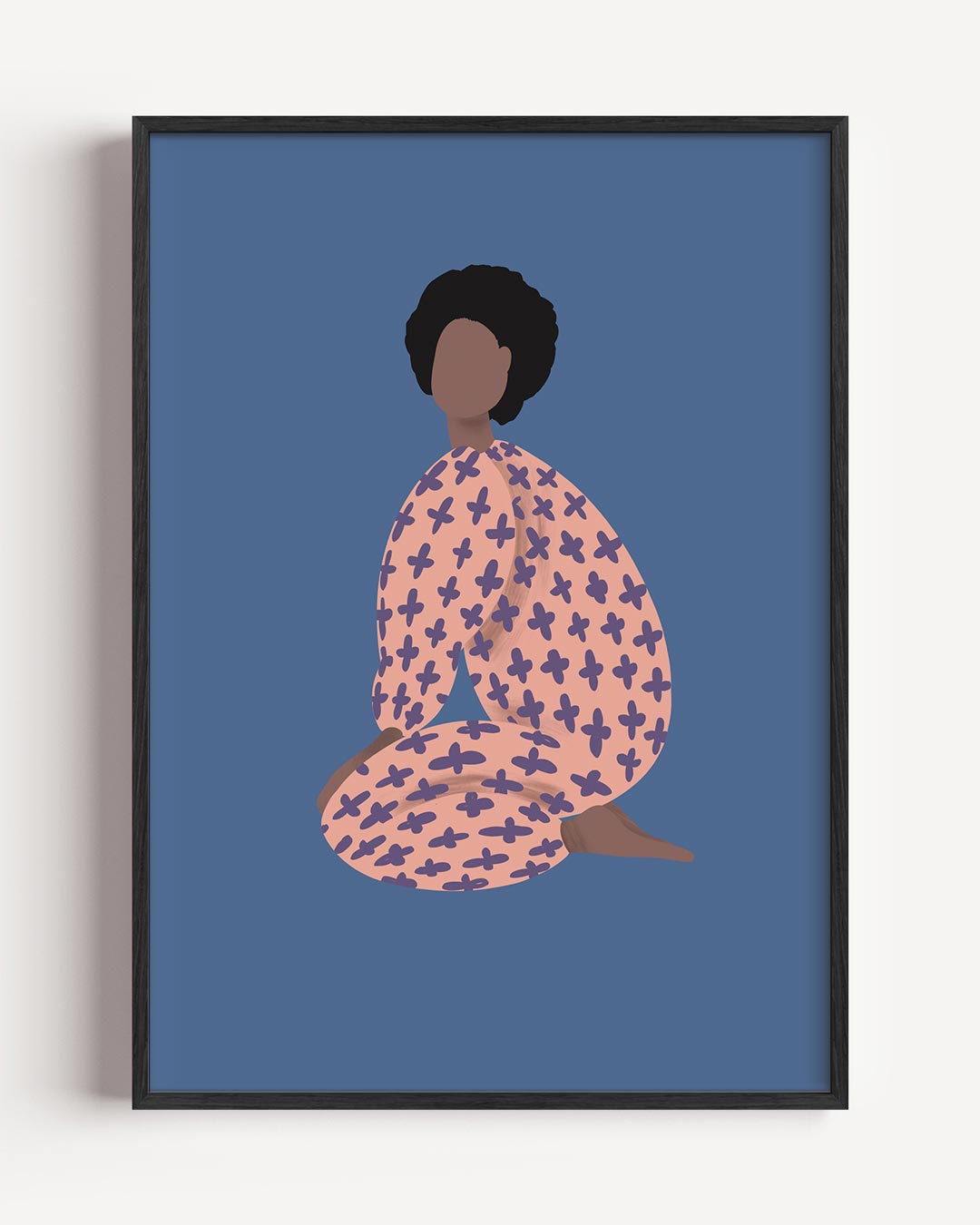 Moderne Dames Silhouet Poster-WallArtistic
