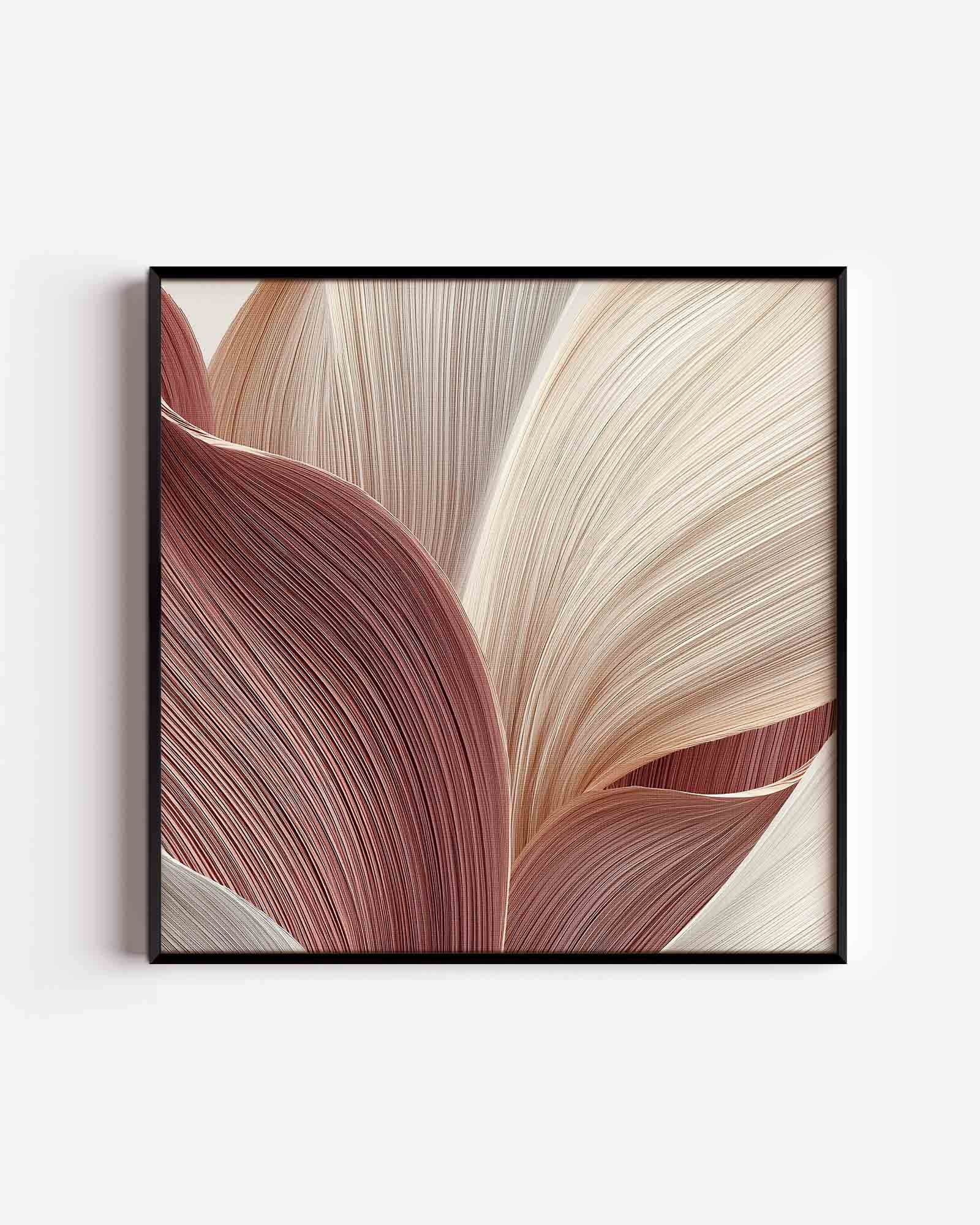 Abstracte golvende lijnen Poster