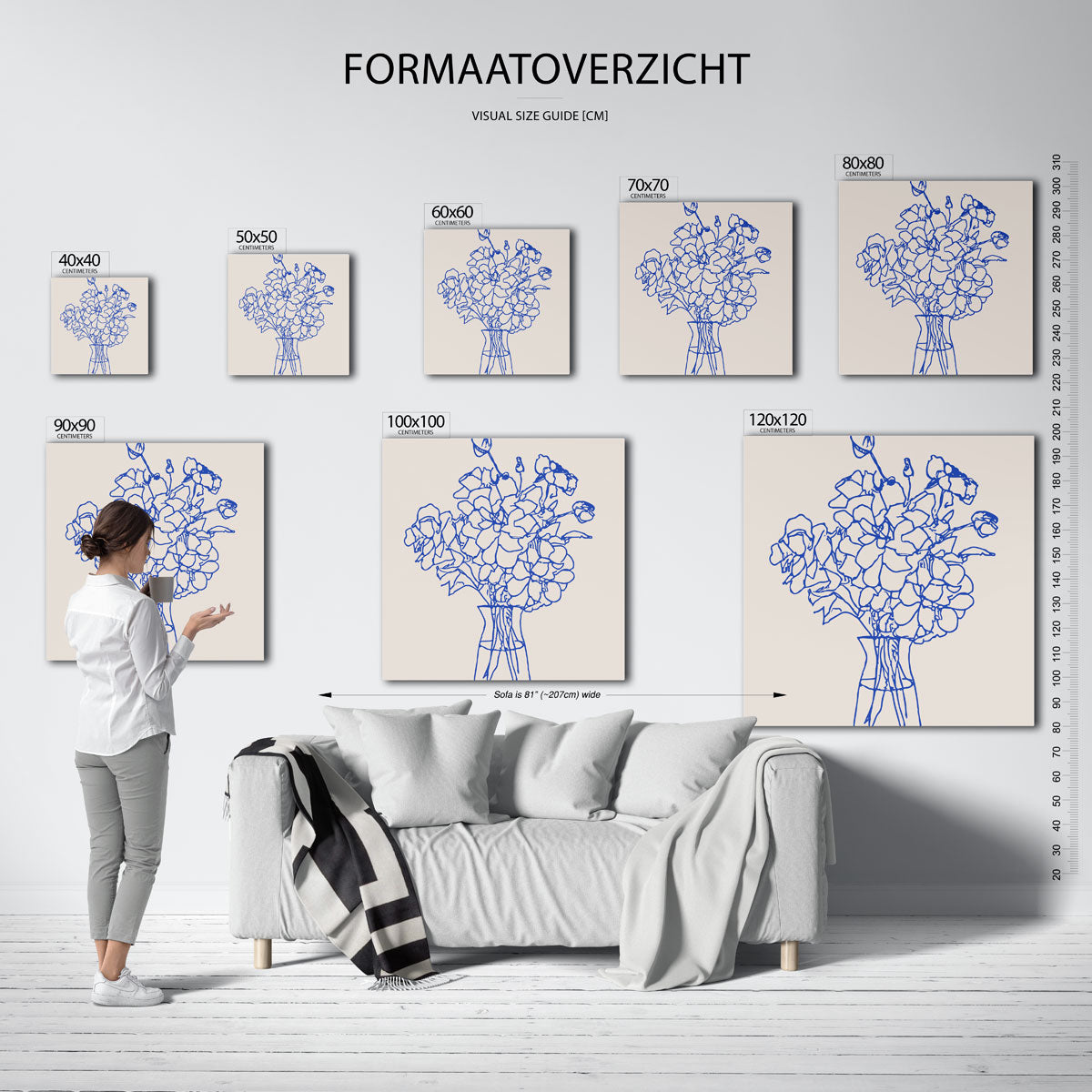 Bloemen in vaas Poster