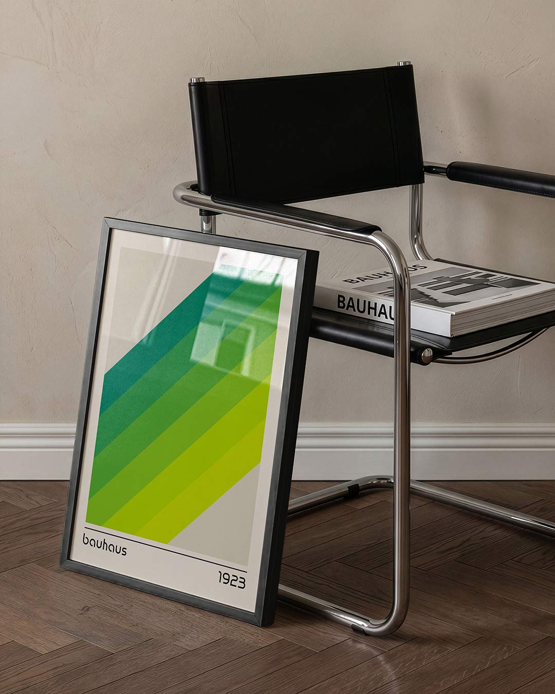 Diagonale kleurvlakken Poster