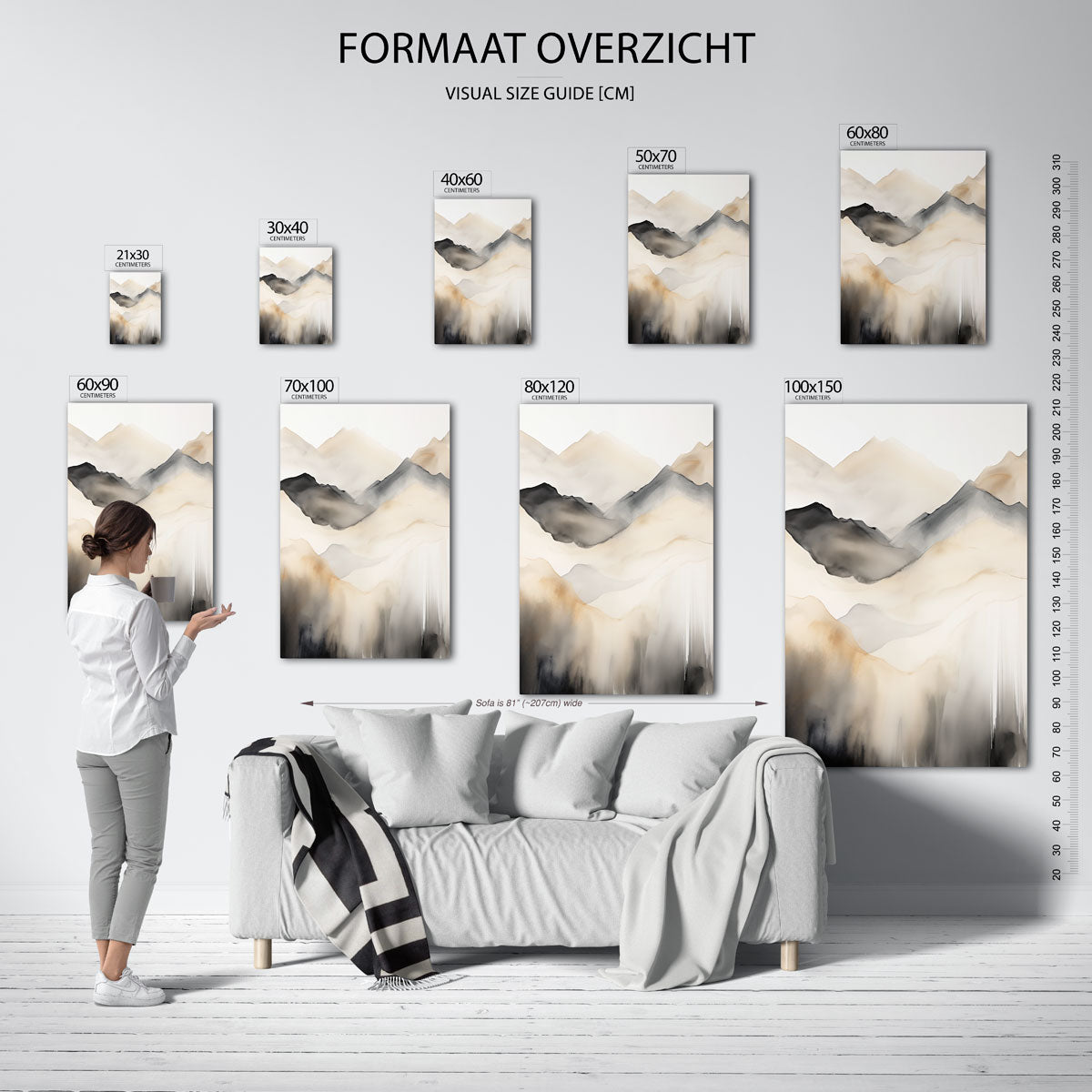 Berglandschap Poster