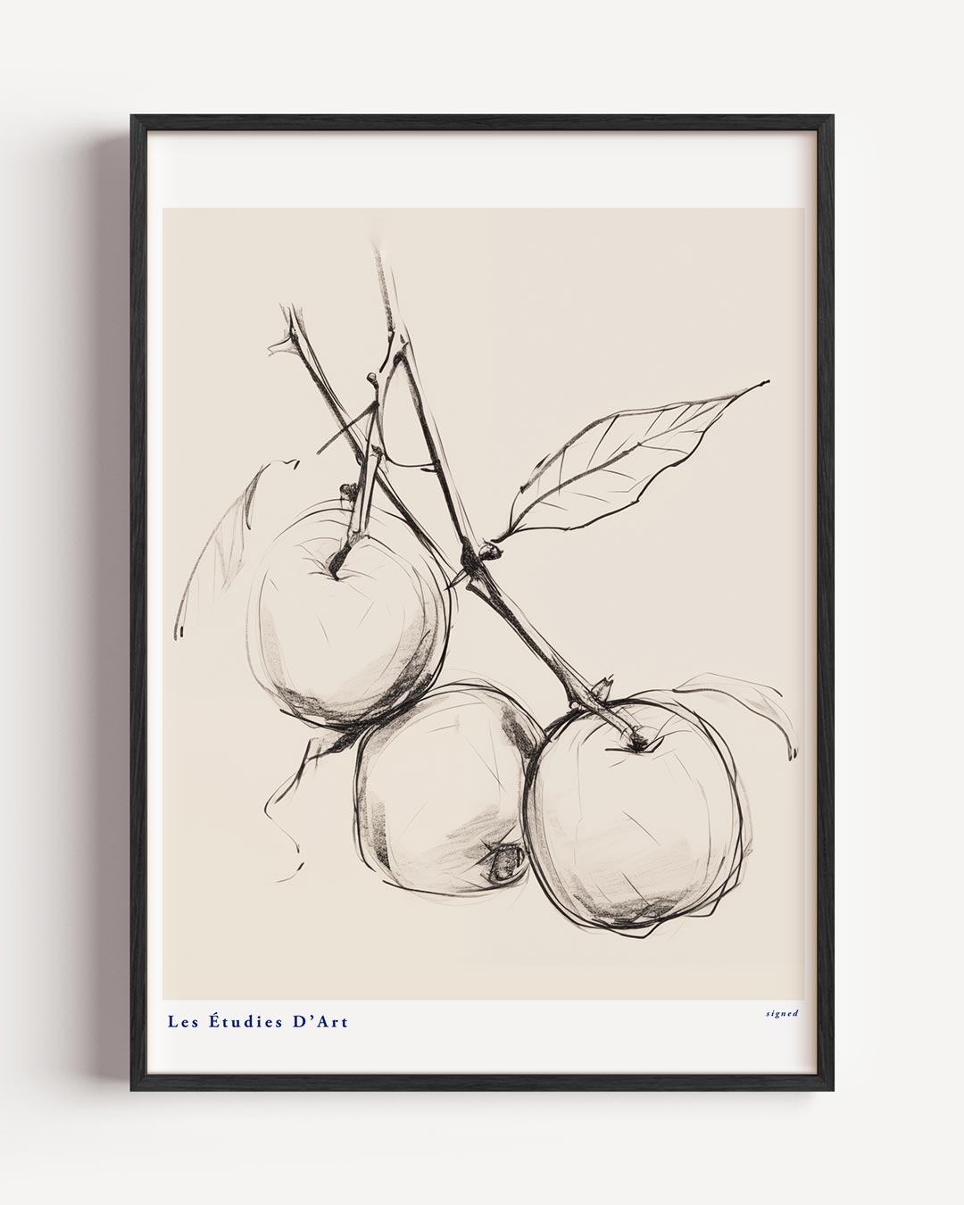 Elegante schets van appels Poster-WallArtistic