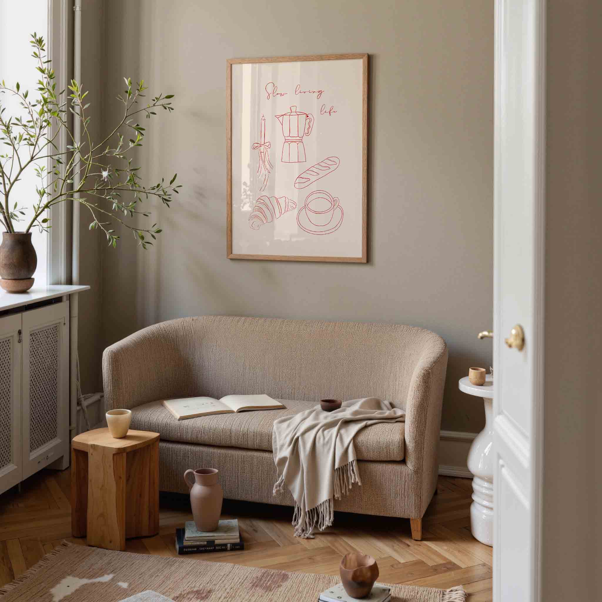 Slow living life Poster