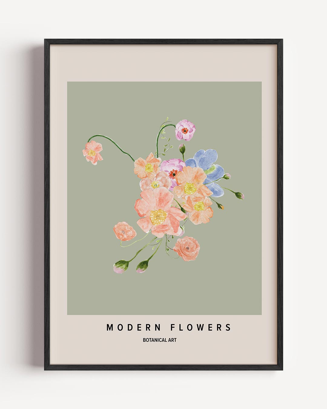 Modern Botanische Bloemenposter-WallArtistic